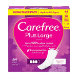 Carefree Plus Large Unscented Panty Liners - 64s × 2Pcs