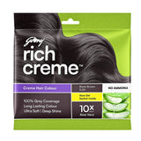 Godrej Rich Creme Hair Color Black Brown 3.00 - 20g + 20ml
