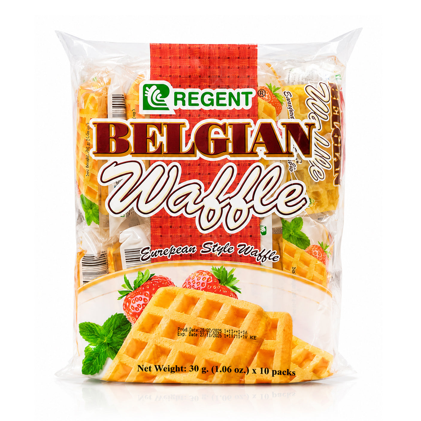 Regent Belgian Waffle - 30g x 10 Pcs