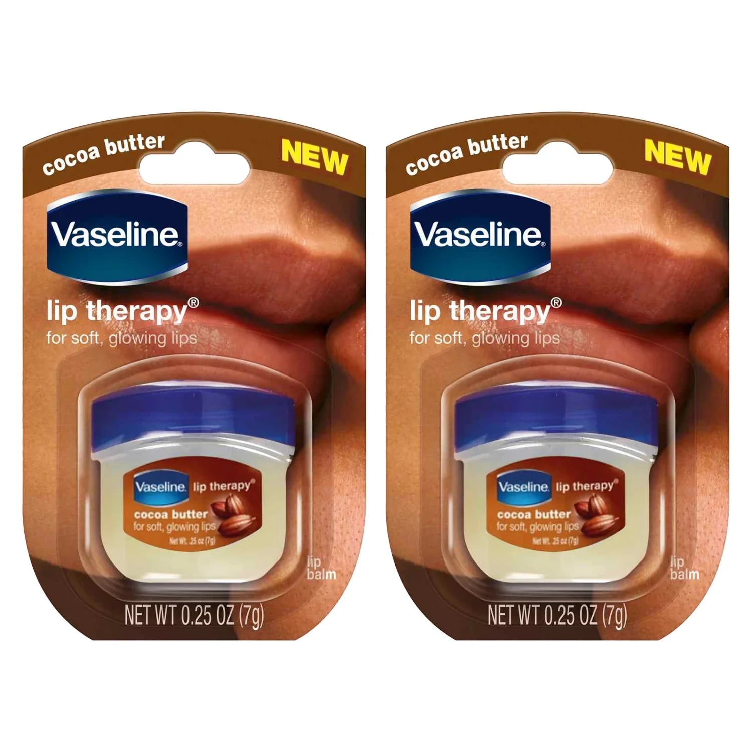 Vaseline Lip Therapy Cocoa Butter - 7g × 2 Pcs (Offer)