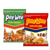 Nutri Snack Pee Wee Sizzling BBQ + Pizza Flavored Snack - 2Pcs × 95g