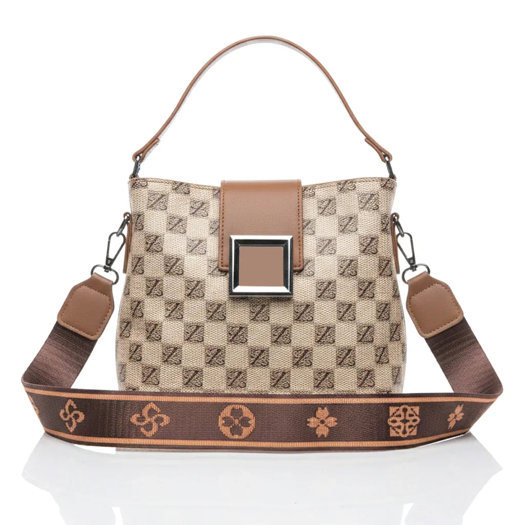 Women's Korean Style Vintage Crossbody Bucket Bag - 6360#