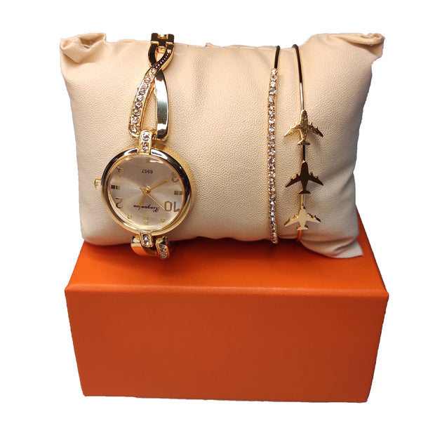 Luxury Women Wrist Watch With Bracelet - WB24