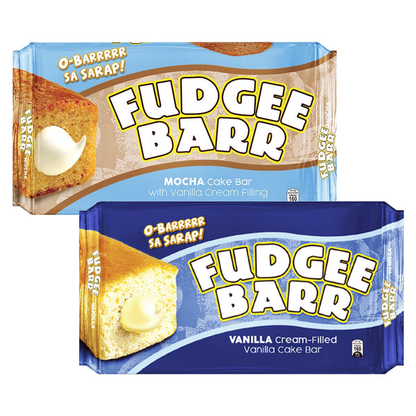 Fudgee Barr Mocha & Vanilla Cake Bar (10 x 39g) × 2 Pcs