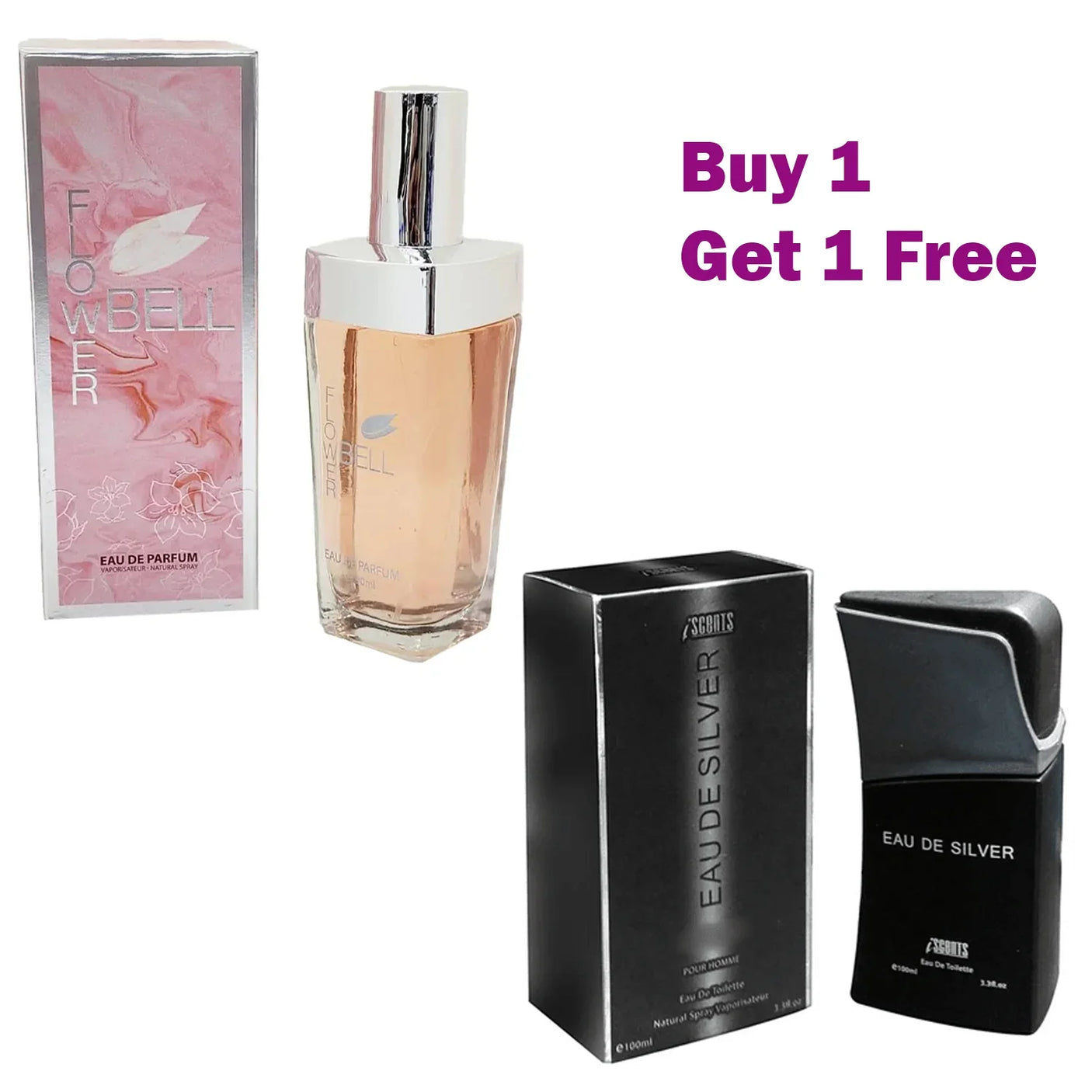 عطور فلاور بيل + أو دو سيلفر عطور 1+1 PR-90