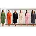 Long Sleeves Quick Dry Comfortable Flannel Bathrobe