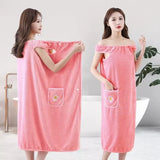 Sleeveless Quick-Dry Wearable Bath Towel