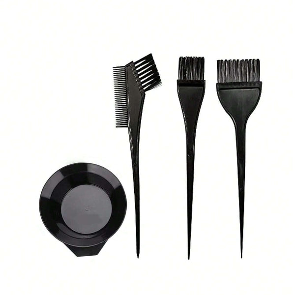 Ningjia Comb Dye Brush Kit - 4 Pcs