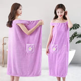 Sleeveless Quick-Dry Wearable Bath Towel