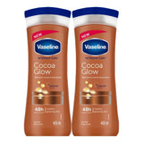 Vaseline Body Lotion Cocoa Glow - 400ml × 2 Pcs