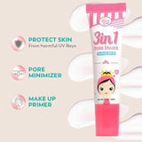 Queen White 3 in 1 Pore Eraser Sunblock Gel SPF75 - 20ml