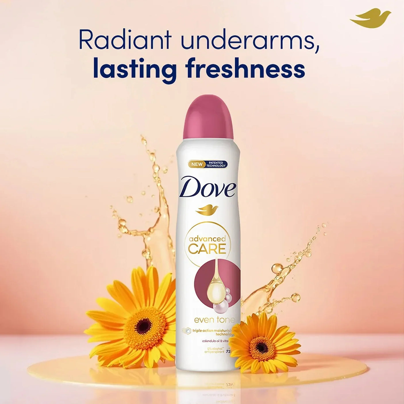 Dove Advanced Care Even Tone 72h Deodorant Spray - 150ml