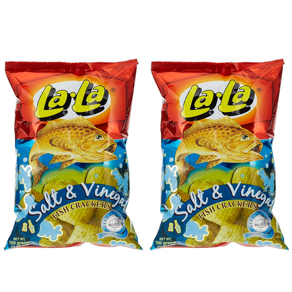 La La Salt & Vinegar Fish Cracker 100g (1+1) Offer