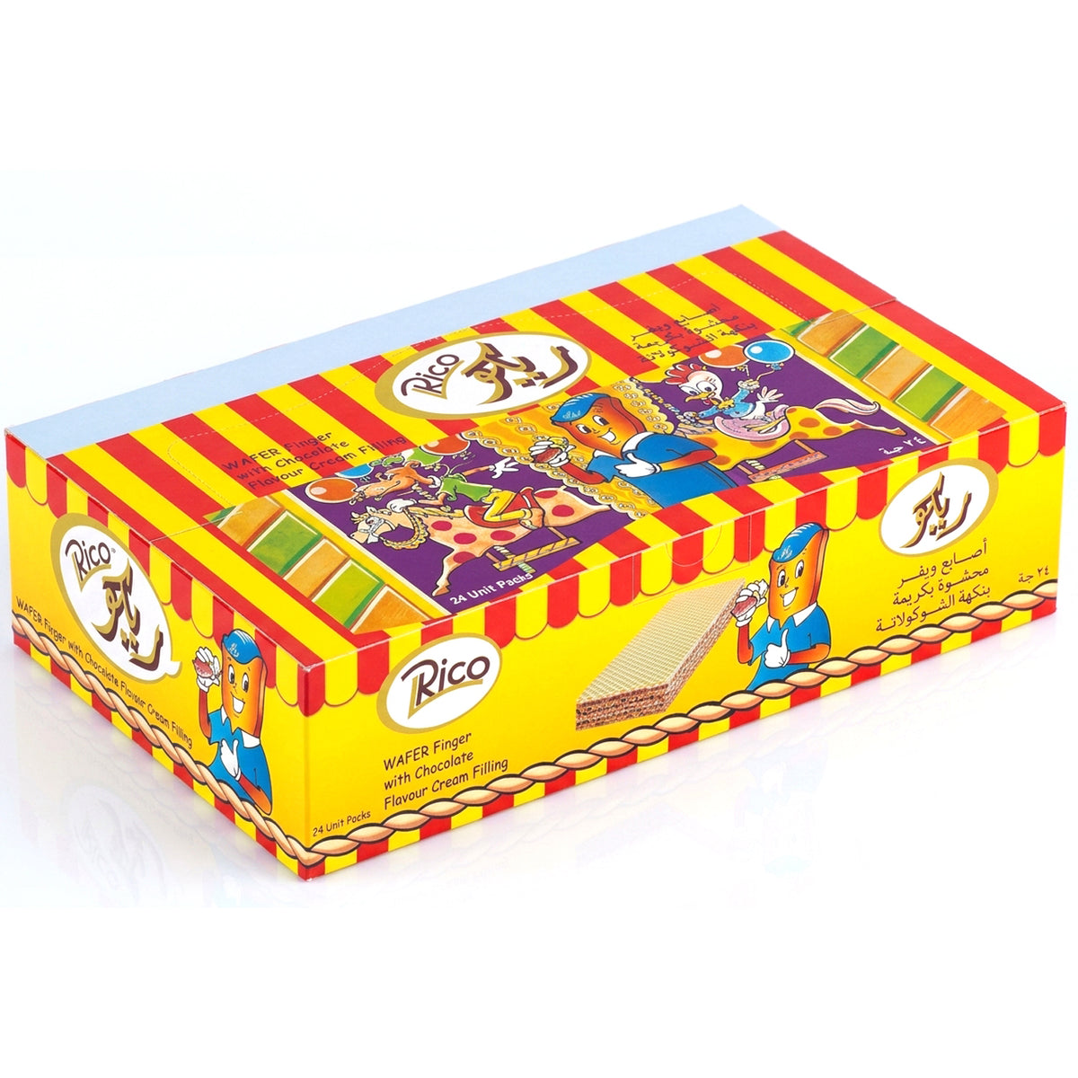 Rico Wafer Finger with Chocolate Cream - 24 × 17.6g