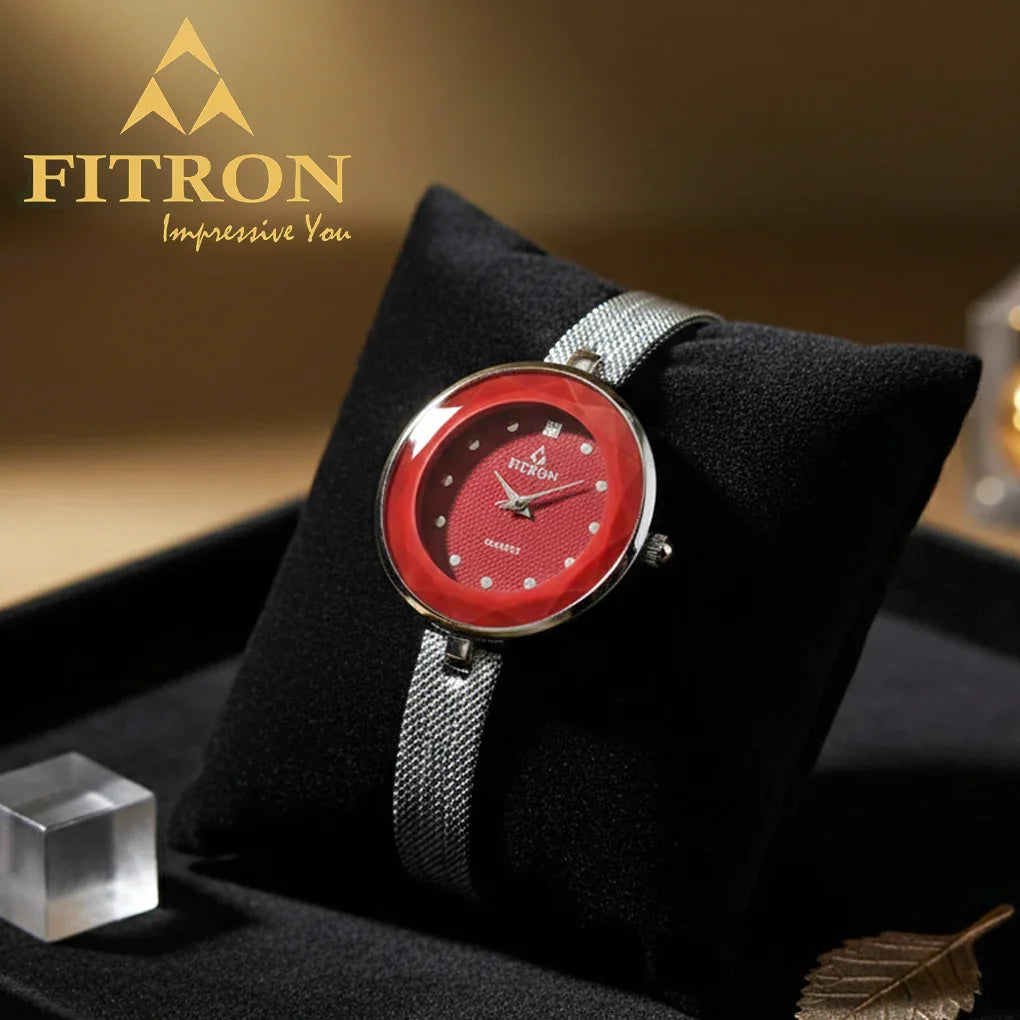 FITRON Luxury Women Wrist Watch With Unique Design - 8559L