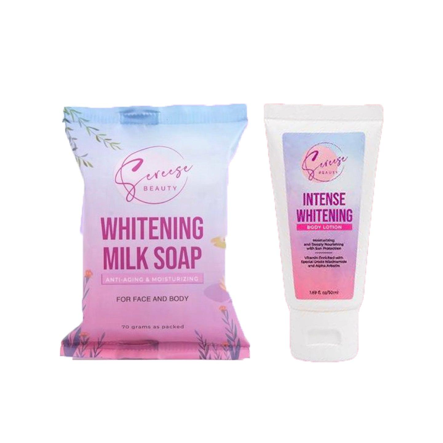 Sereese Beauty Brightening Milk Soap & Body Lotion - 70g+50ml