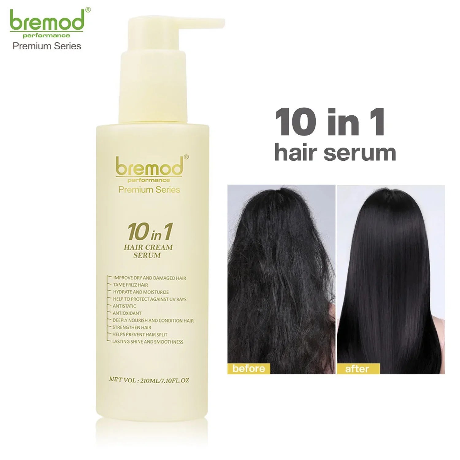Bremod Premium Series 10 in 1 Hair Cream Serum - 210ml