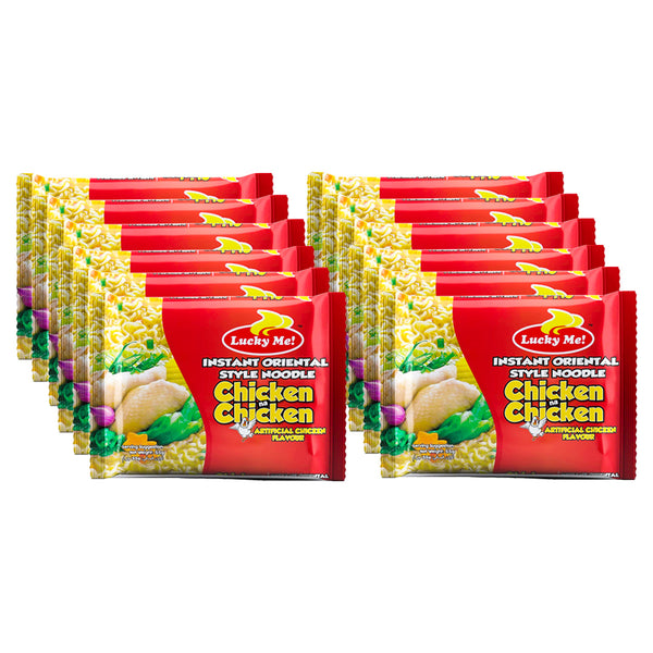 Lucky Me Instant Noodles Chicken Flavour 55g Pack of 6 (1+1) Offer