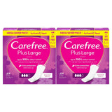 Carefree Plus Large Unscented Panty Liners - 64s × 2Pcs