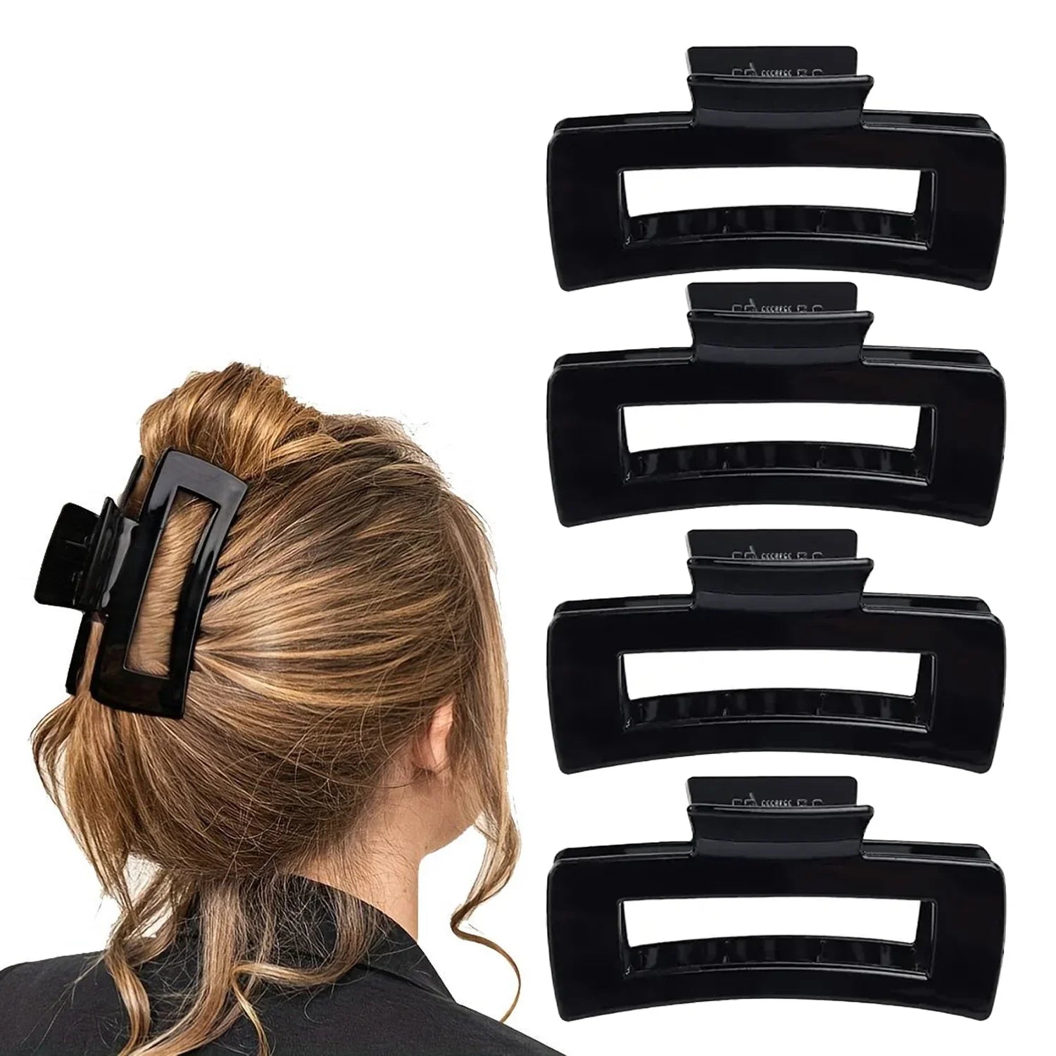 Unique Design Hair Claw Clips - 12 Pcs (KT-89A)