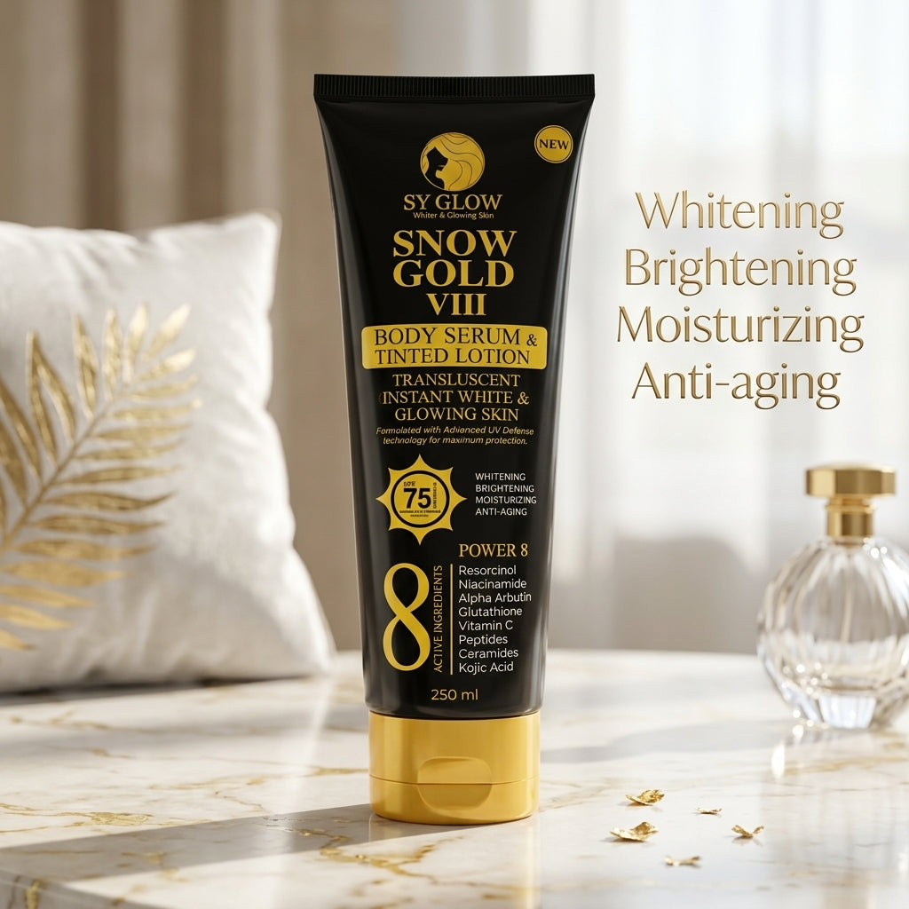 SY Glow Snow Gold VIII Body Serum & Tinted Lotion - 250ml