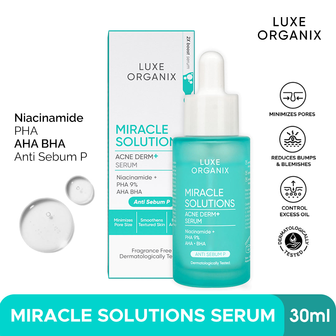 Luxe Organix Miracle Solution Acne Derm+ Serum - 30ml