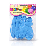 Birthday Party Decoration Balloons Blue - 10 Pcs
