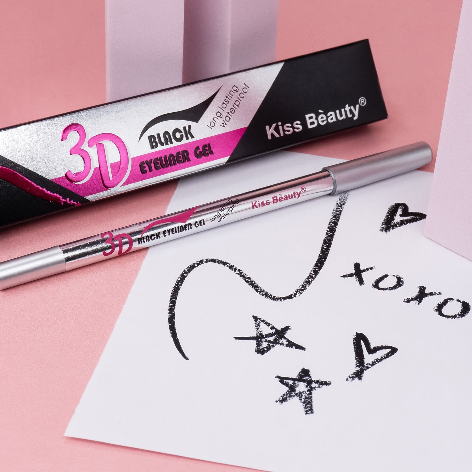 Kiss Beauty 3D Black Eyeliner Gel - 1.5g