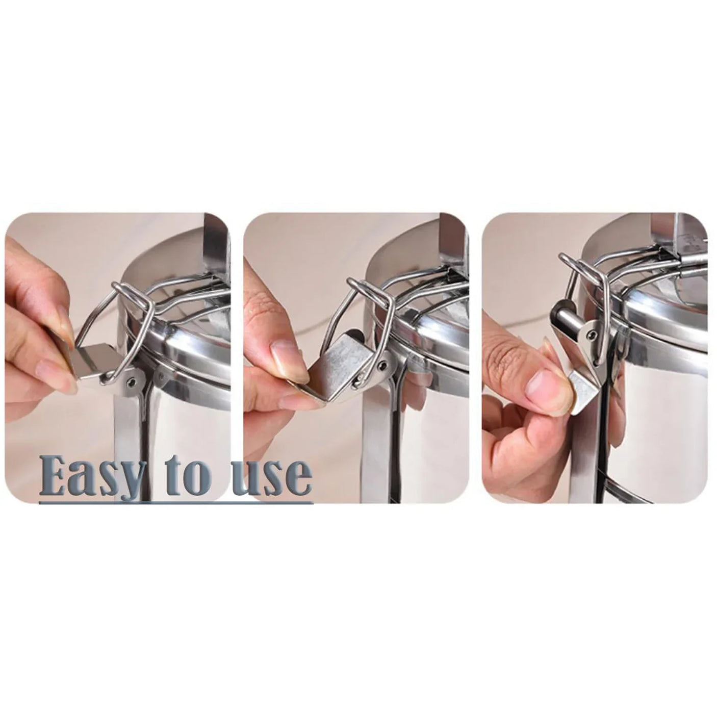 Portable Stainless Steel 4 Layer Food Carrier Set