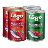 Ligo Sardines In Tomato Sauce Green & Chili - 155g × 4Pcs (Offer)