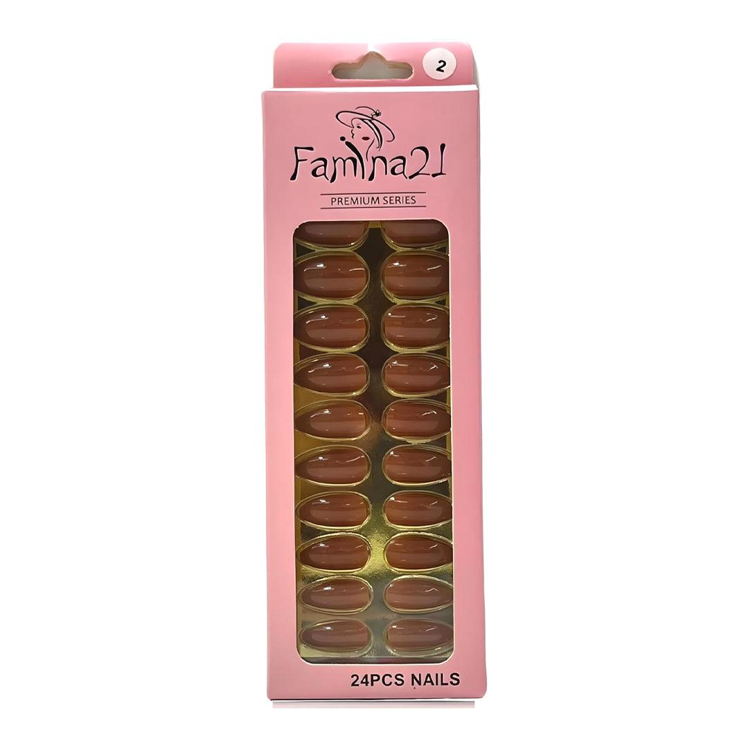 Famina21 Premium Fake Nails 24 Pcs #2