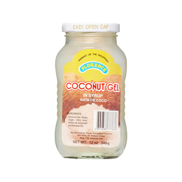 Florence Coconut Gel In Syrup Nata De Coco - 340g