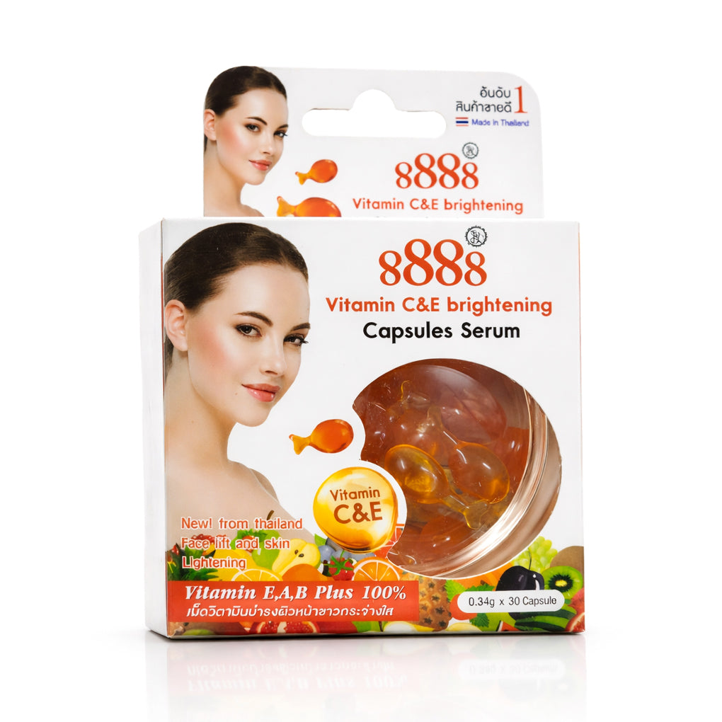 8888 Vitamin C & E Brightening Capsules Serum - 30s