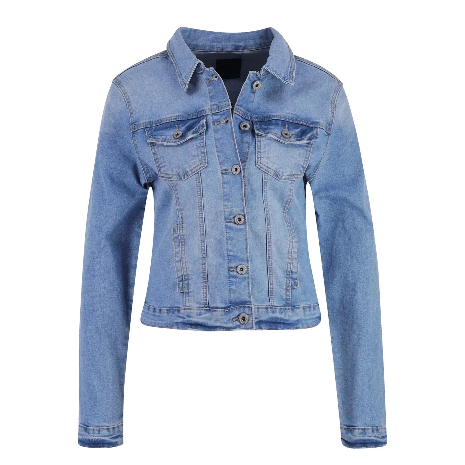 Women's Premium Quality Cropped Denim Jacket