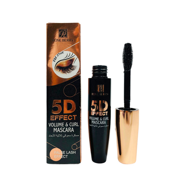 Rose Berry 5D Effect Volume & Curl Mascara False Lash Effect - 12ml