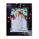 Black Pearl Design Glass Photo Frame (13CM×8CM) - PF1