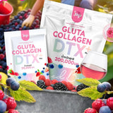 Joji Gluta Collagen DTX+ Mixed Berry Powder - 20g × 10 Sachet