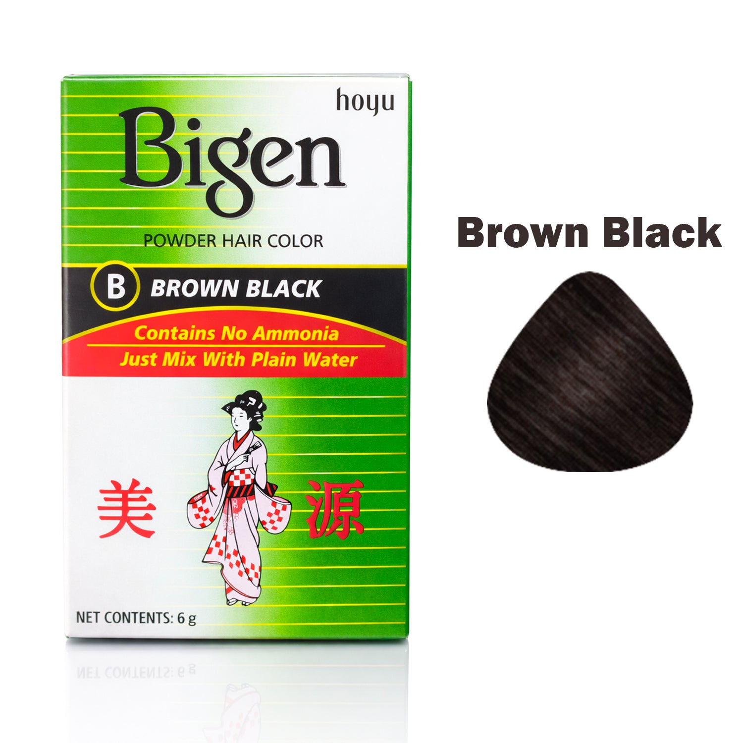 Bigen Brown Black Hair Color Powder - 6g