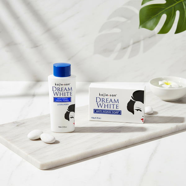 Kojie San Dream White Anti Aging Toner + Soap - 100ml + 135g