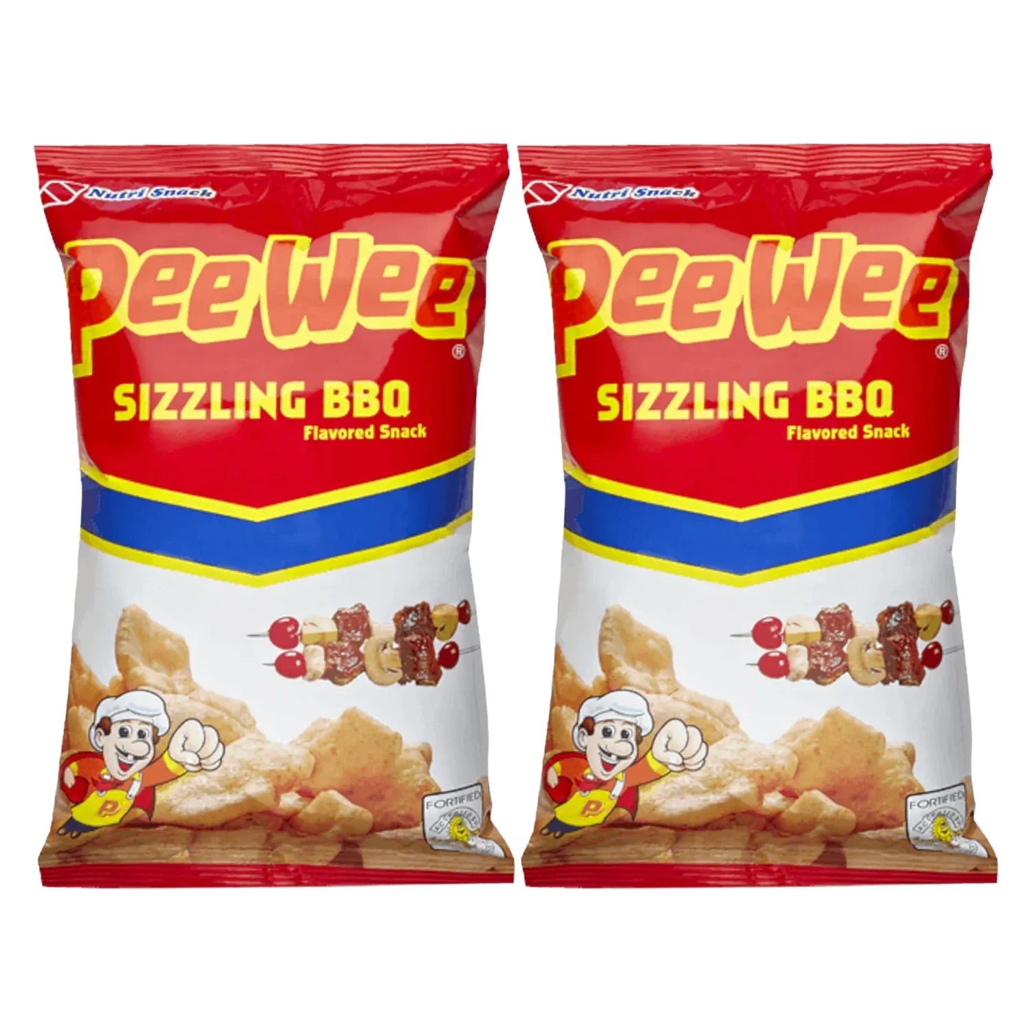 Pee Wee Sizzling BBQ Snack - 60g × 2 Pcs (Offer)