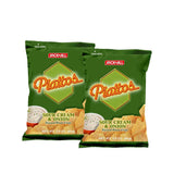 Jack 'n Jill Piattos Potato Crisps Sour Cream & Onion - 85g × 2Pcs (Offer)