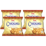 Oishi Ribbed Cracklings Salt and Vinegar - 50g × 4 Pcs (Offer)