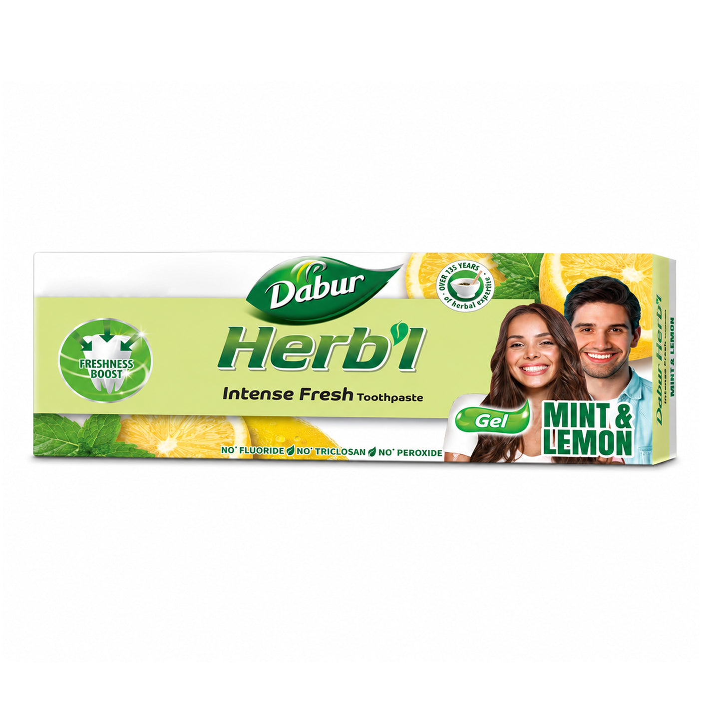 Dabur Herbal Intense Fresh Mint & Lemon Toothpaste - 150g