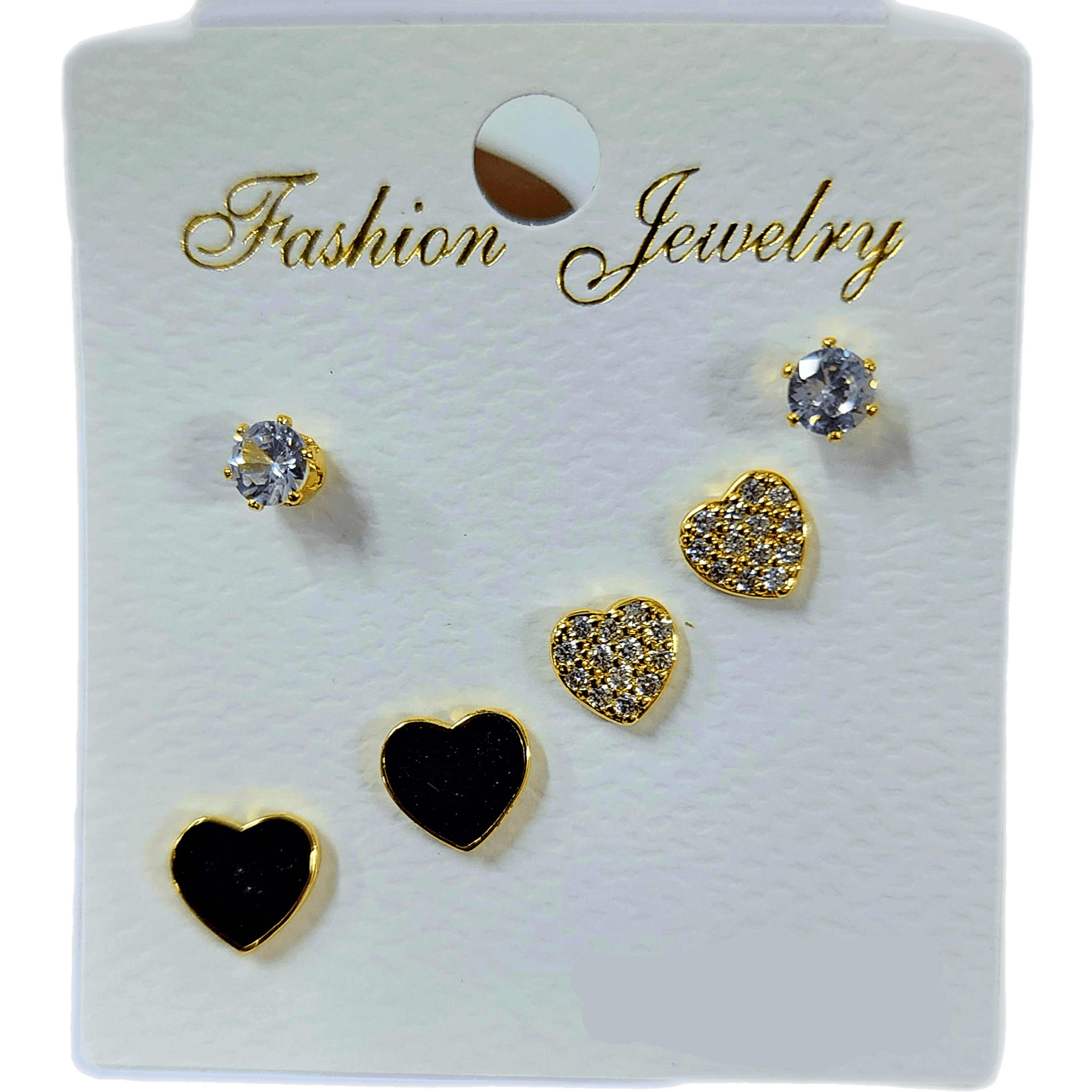 3 Set Stud Earrings for Women - Small Size - Pinoyhyper