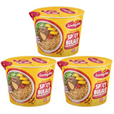حساء المعكرونة الفورية الصغير من Lucky Me Go Cup بنكهة البولالو الحارة - 40 جرام × 3 قطع