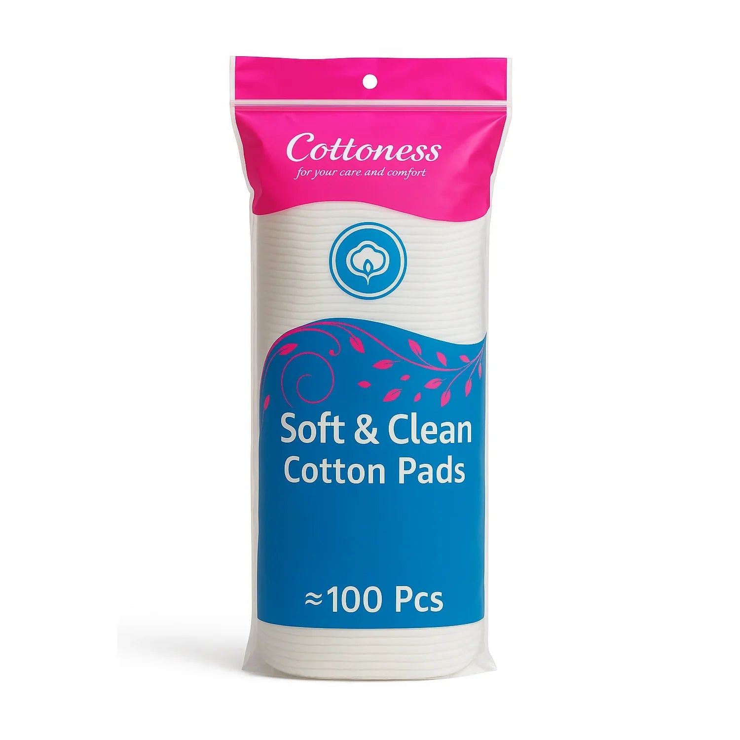 Round Facial Cotton Pads 100pcs - Cottoness