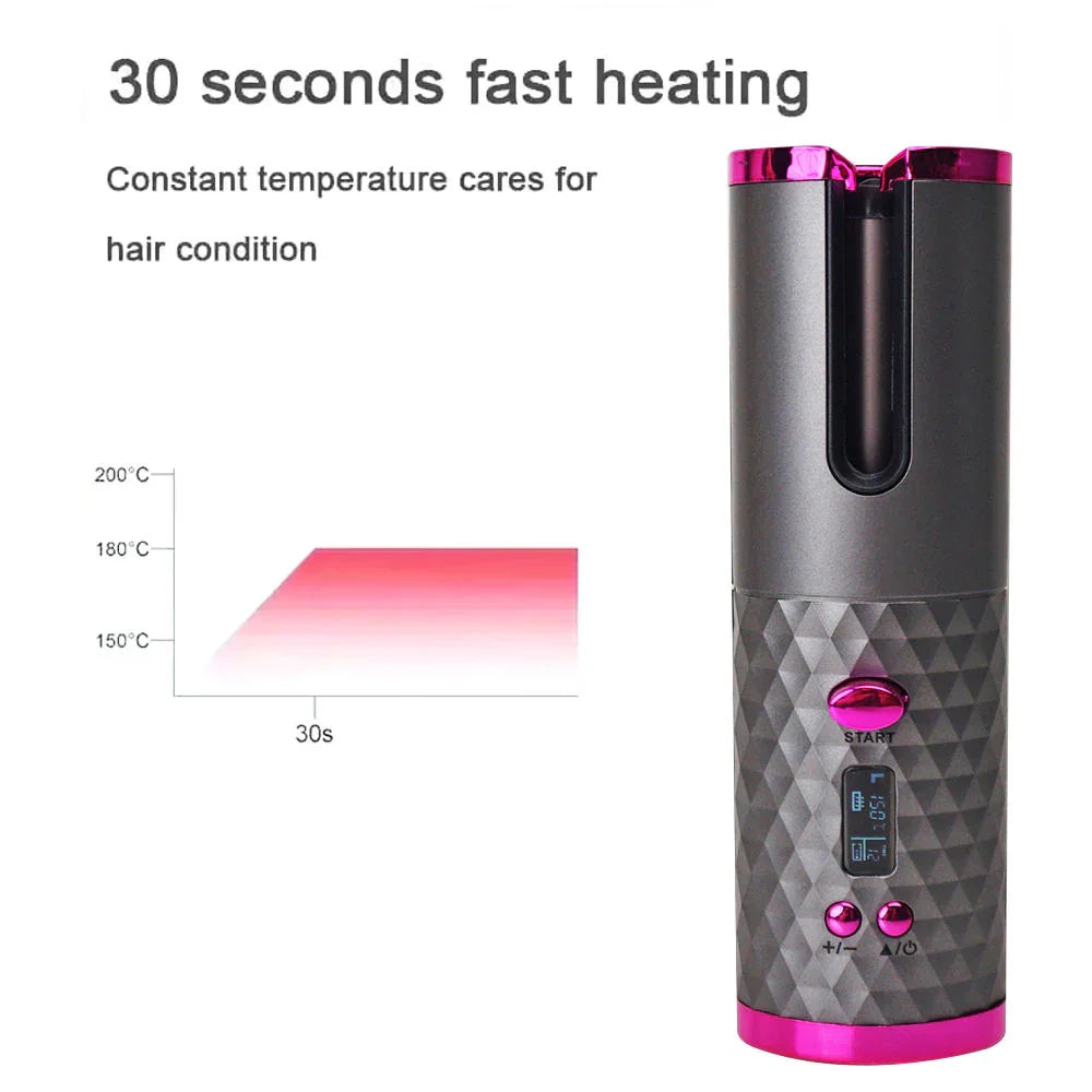 Cordless Automatic Professional Hair Curler