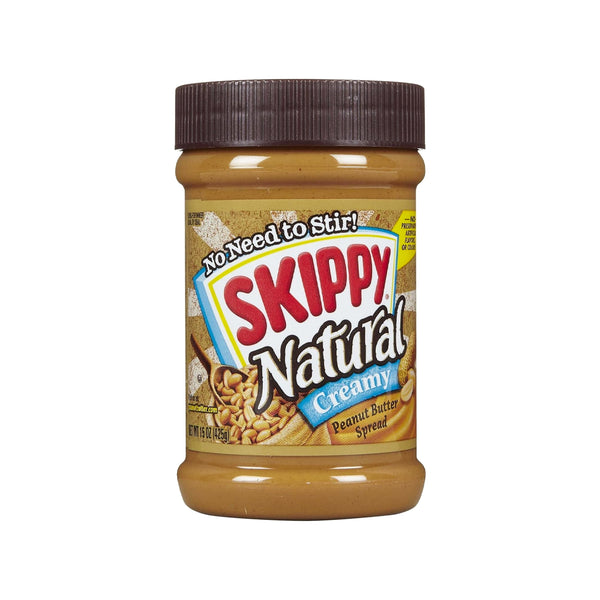 Skippy Natural Creamy Peanut Butter Spread - 425g