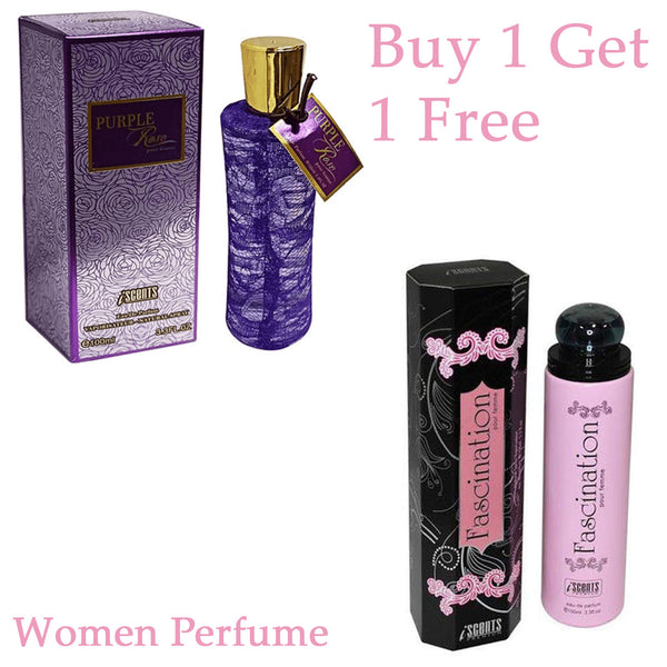 Purple Rose & Fascination Women Perfumes 1+1 PR-32