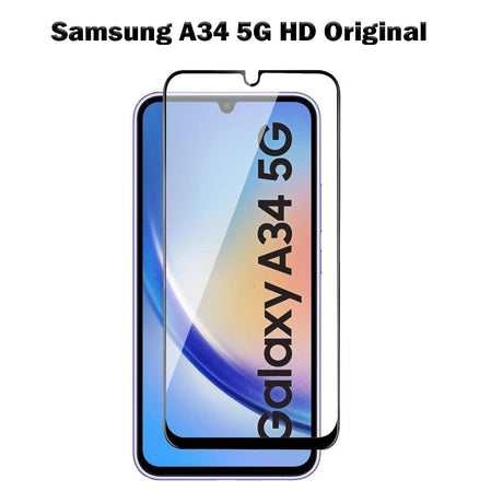 زجاج حماية أصلي لهاتف Samsung A34 5G HD